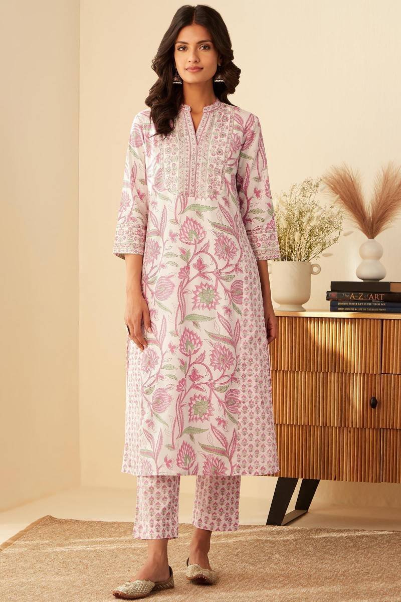 11_2_49.jpg Rosheen Farhat Sanganeri Kurta - Image 1