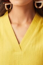 Roza Seher Yellow Kurta - Image 3