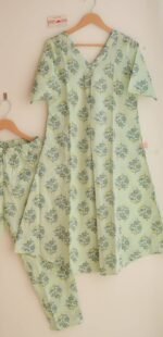 Aqua Moon Office/Regular Wear Suit Set - Blend of Fun - Image 2