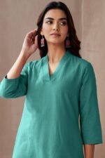Roza Seher Turquoise Kurta - Image 6
