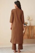Roza Seher Rust Kurta - Image 5