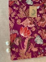 "Suman" Hand Block Printed Angrakha Cotton kurta - Big Size - Image 2