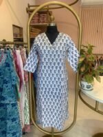 "Pari" Hand Work Embellished Cotton kurta - Image 4