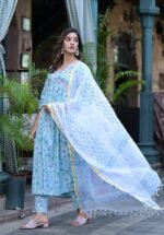 Floral Premium Cotton Suit Set - Image 3